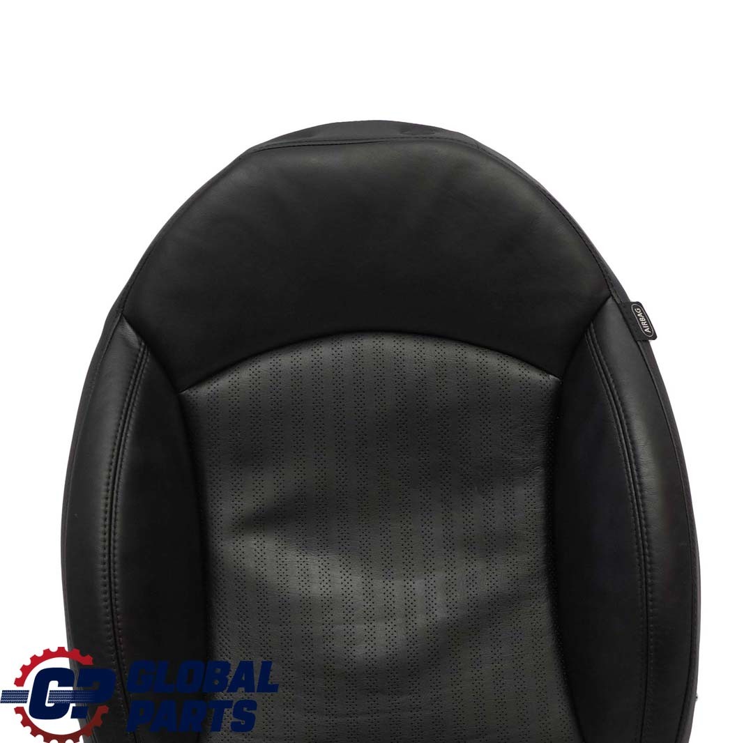 BMW Mini R55 R56 Front Left N/S Heated Sport Seat Backrest Leather Punch Black