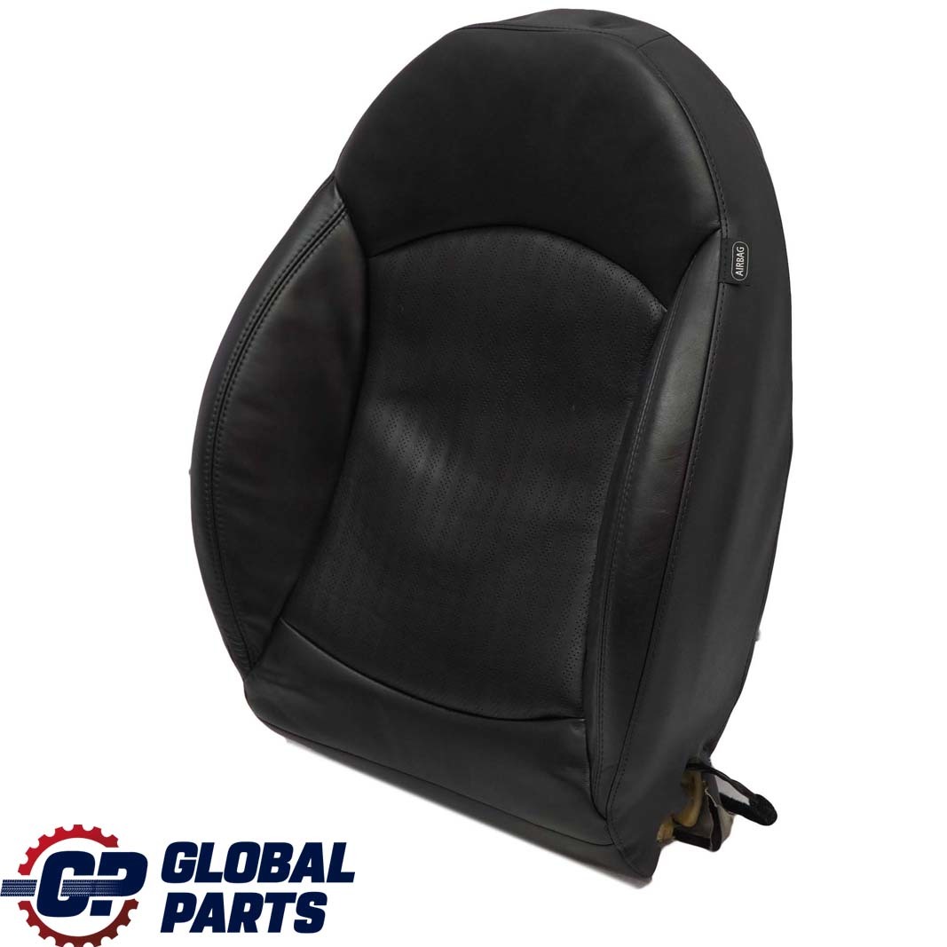 BMW Mini R55 R56 Front Left N/S Heated Sport Seat Backrest Leather Punch Black