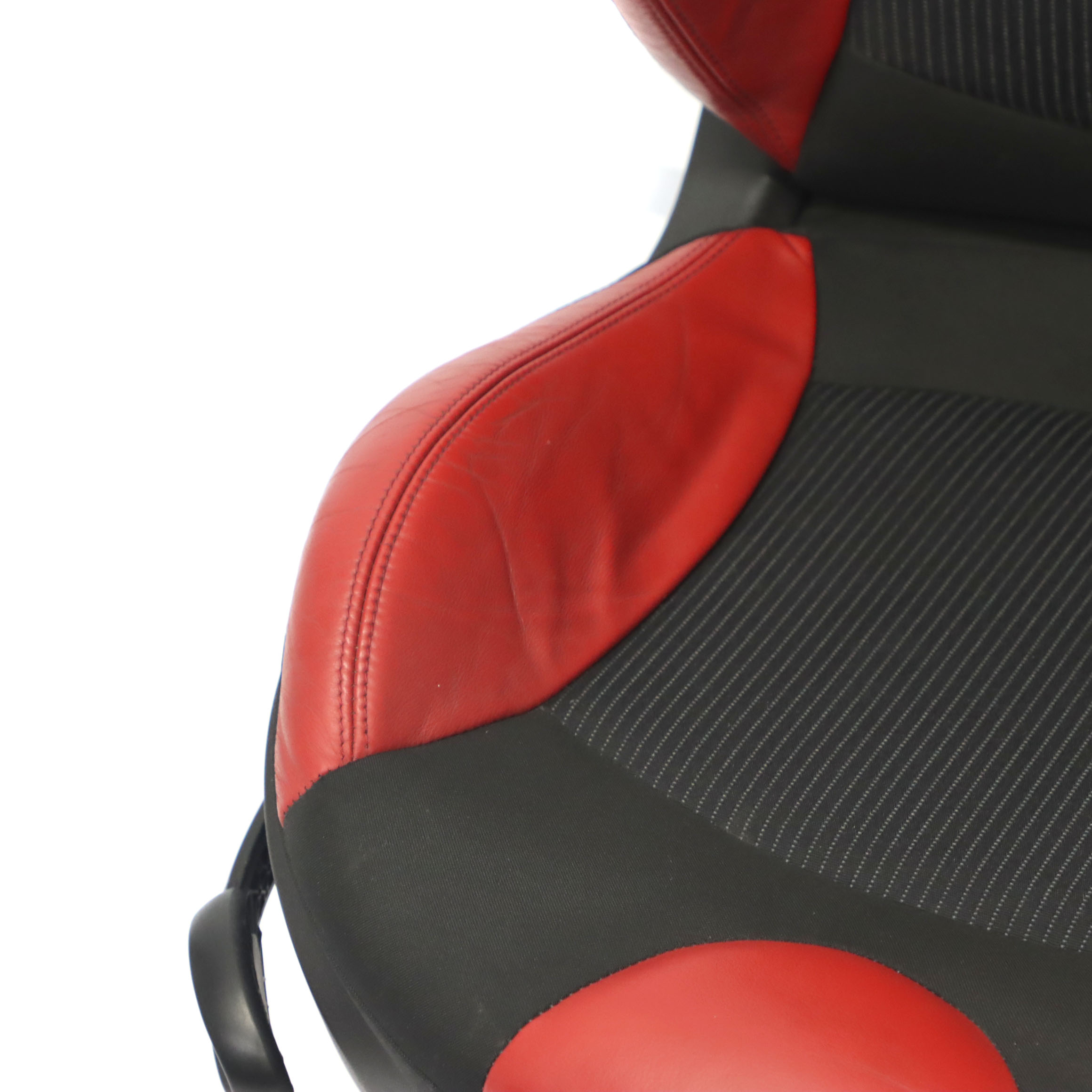 Front Seat Mini R55 R56 LCI Sport Cloth Fabric Red Leather Right O/S Heated 