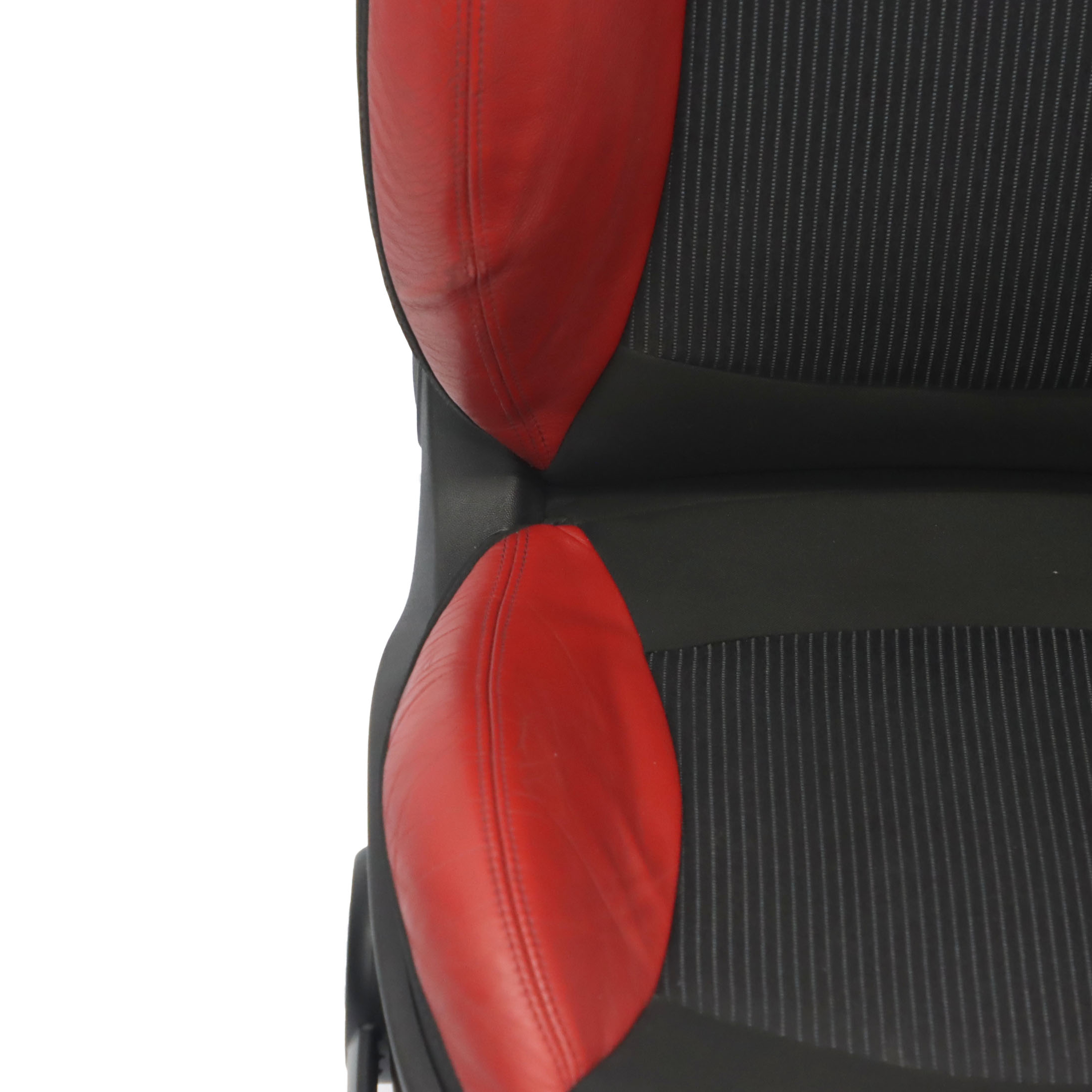 Front Seat Mini R55 R56 LCI Sport Cloth Fabric Red Leather Right O/S Heated 