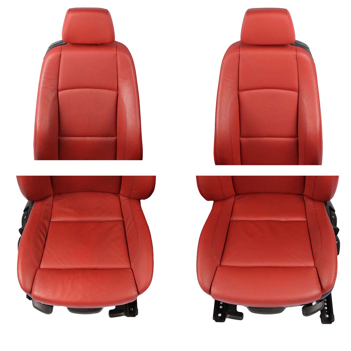 Seats BMW E82 Coupe Heated M Sport Red Leather Front Rear Seat Door Cards