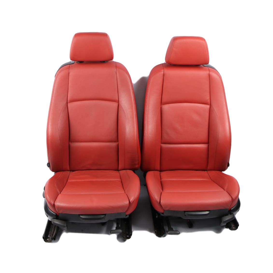 Seats BMW E88 Convertible Heated M Sport Red Leather Front Rear Seat Door Cards