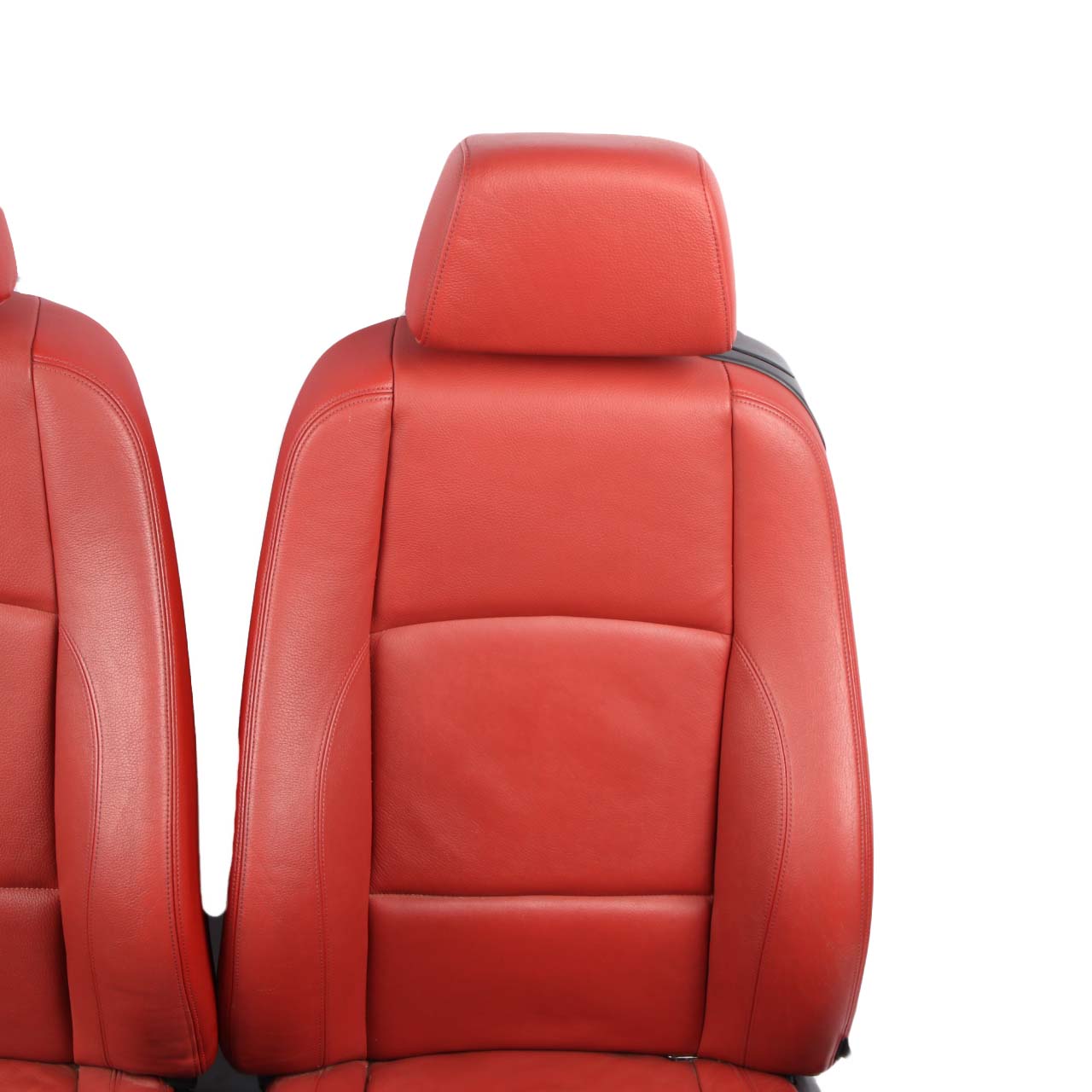 Seats BMW E88 Convertible Heated M Sport Red Leather Front Rear Seat Door Cards