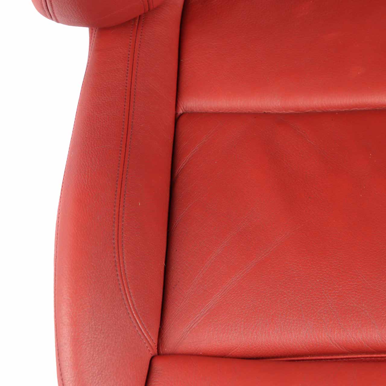 Front Seat BMW E82 Left N/S Heated M Sport Red Leather Boston Korall Red