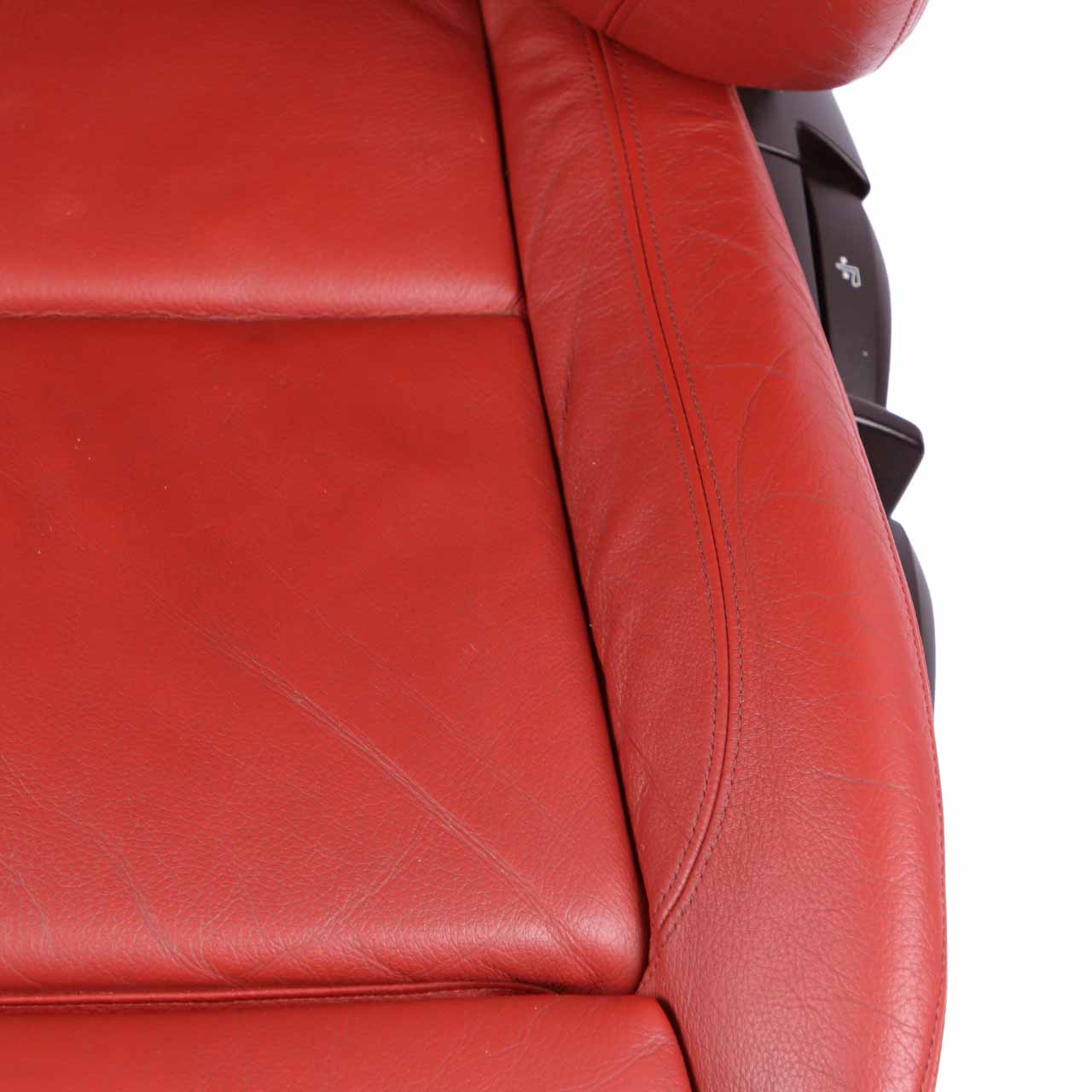 Front Seat BMW E82 Left N/S Heated M Sport Red Leather Boston Korall Red