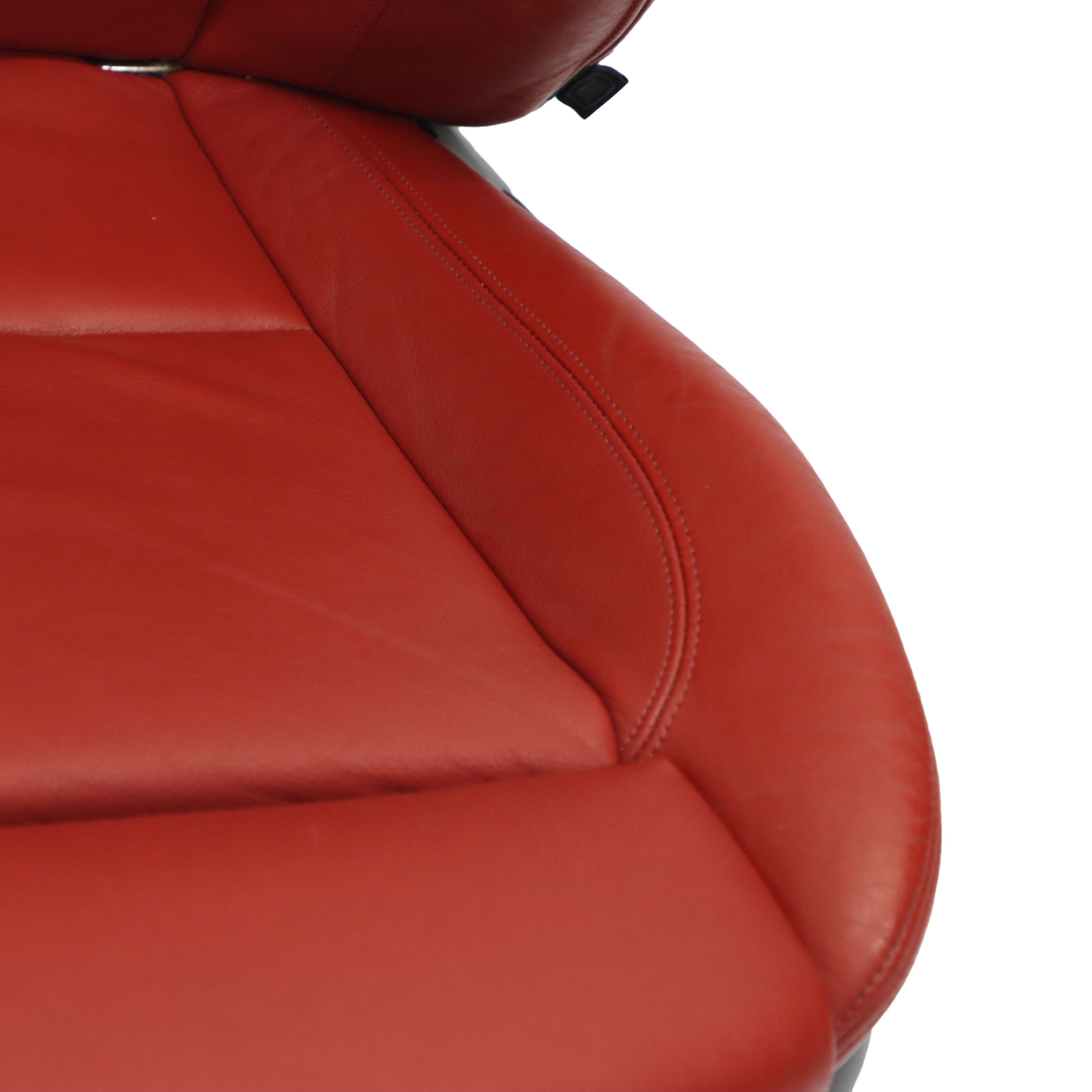 BMW E88 Convertible M Sport Front Left N/S Seat Side Red Boston Leather Heated