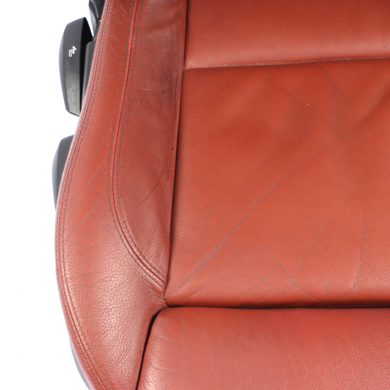 Front Seat BMW E90 E91 LCI M Sport Right O/S Heated Leather Dakota Red Brown