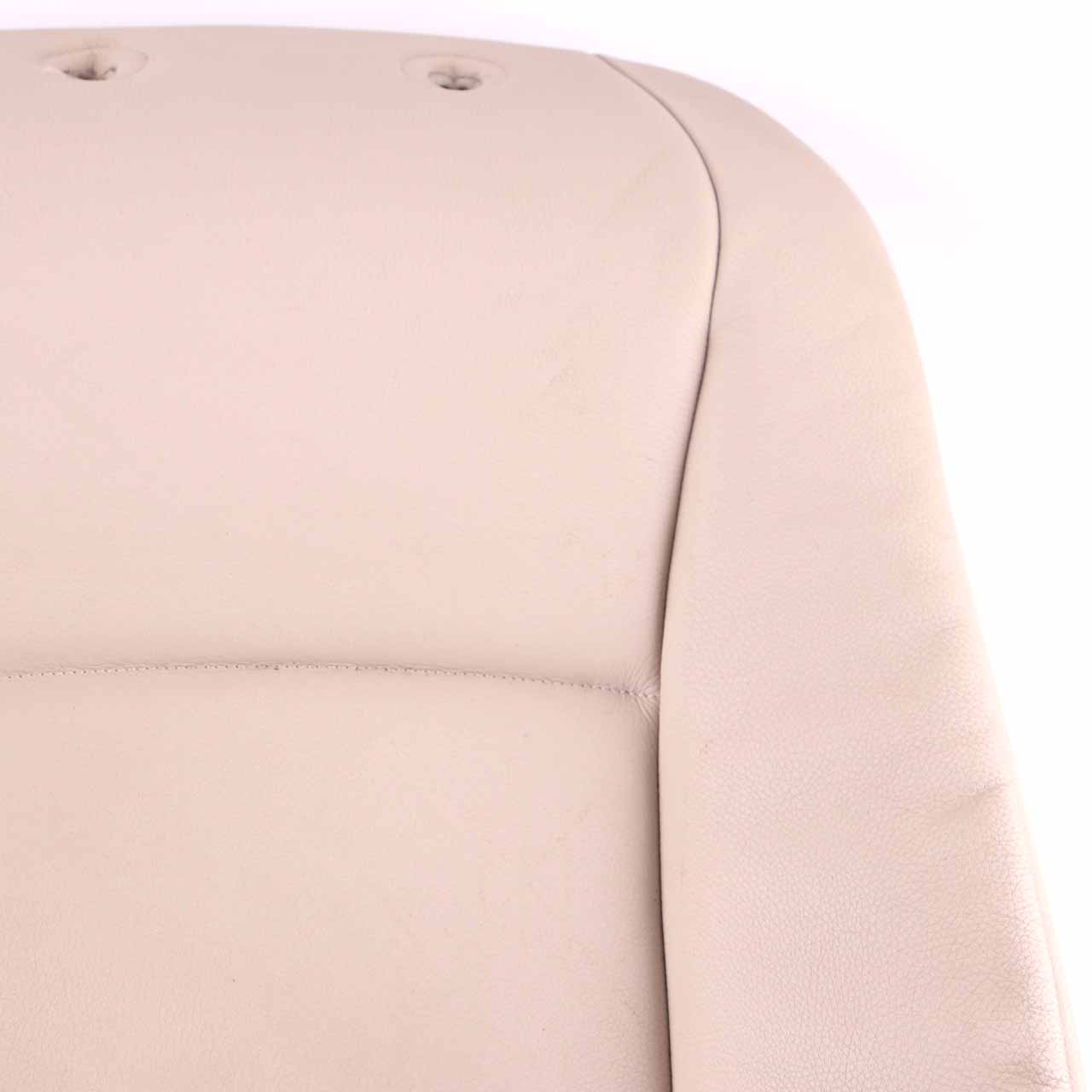 £BMW 5 F10 F11 Front Left Right Basic Seat N/O/S Backrest Cover Oyster Leather