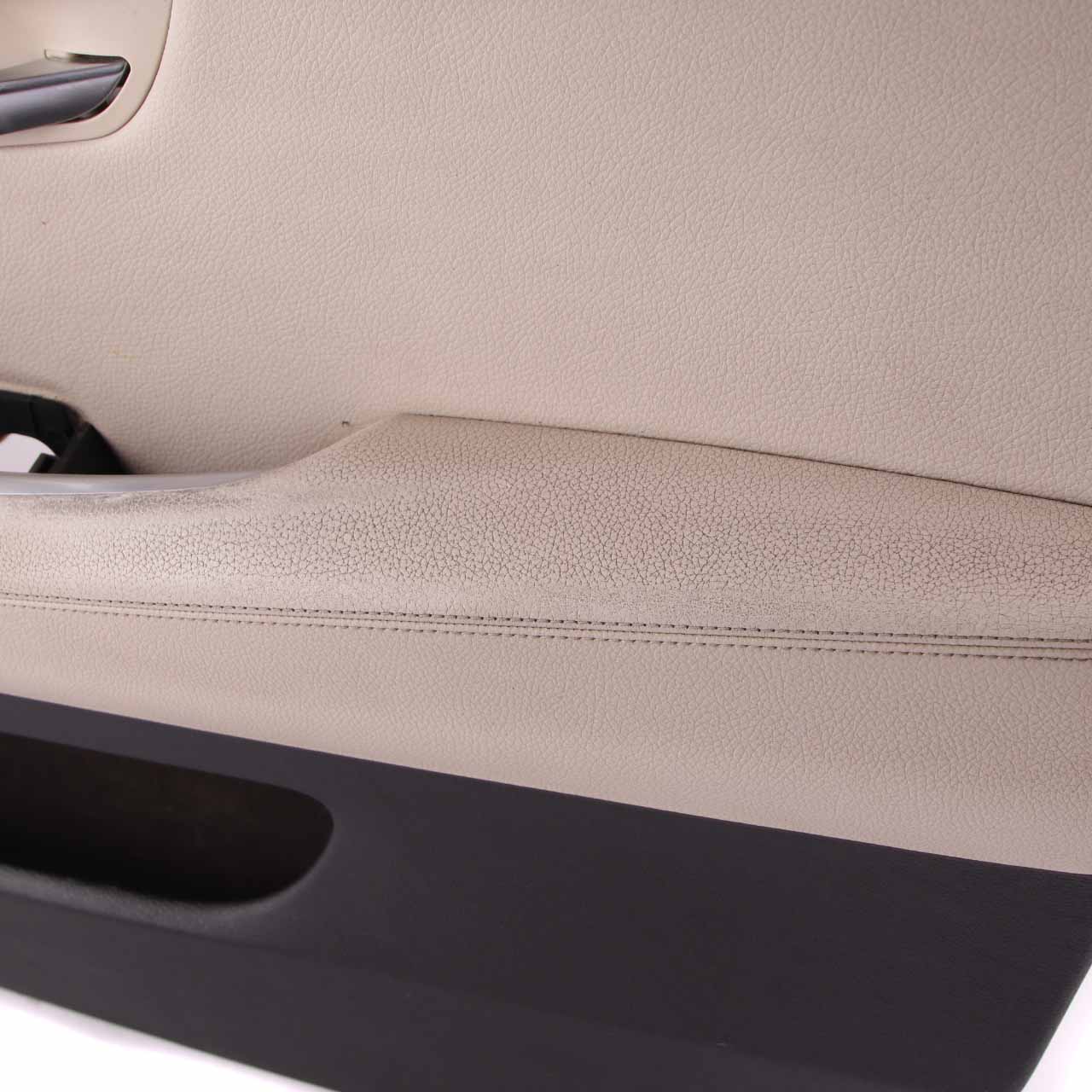 Door Card BMW F07 Front Right O/S Door Lining Trim Leather Dakota Ivory White