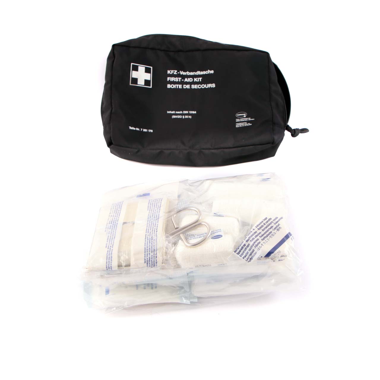 BMW Universal First Aid Emergency Medical Kit Pouch Black 7261178