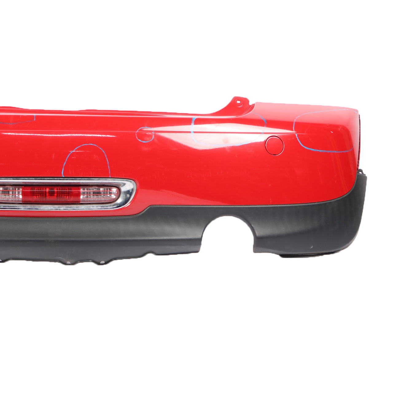 Mini R56 LCI Rear Bumper Trim Panel R57 LCI R58 Chili Red - 851