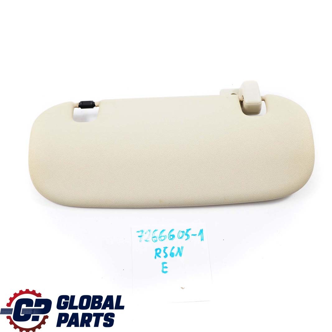 BMW Mini Cooper R55 R56 LCI 1 Lateral Sun Visor Light Beige 7266605