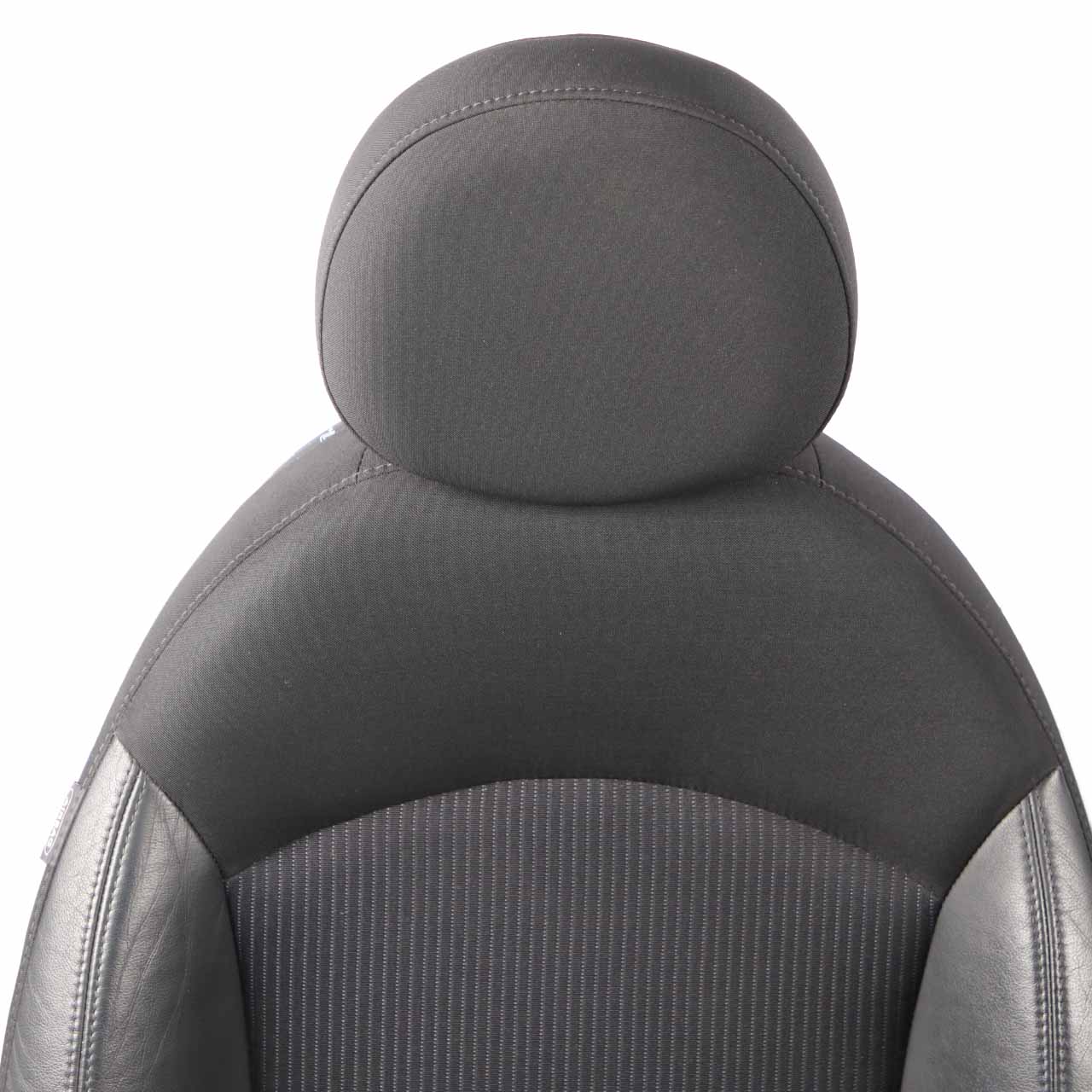 Seats Mini R57 LCI Cabrio Heated Sport Black Leather Cloth Interior Seat Set