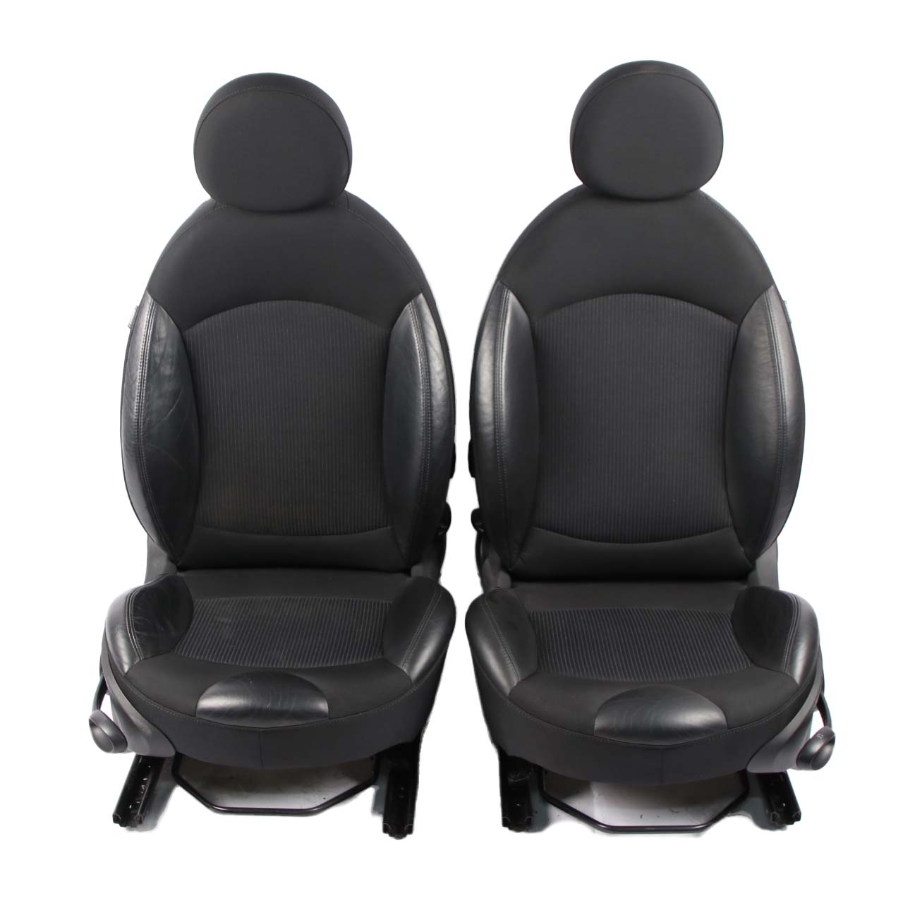 Seats Mini Clubman R55 LCI Cooper Sport Black Leather / Cloth Interior Seat Set