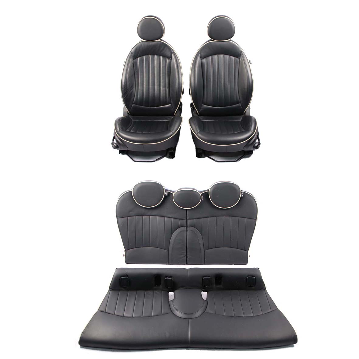 Leather Seats Mini R55 Cooper One Sports Heated Black Full Lounge Interior