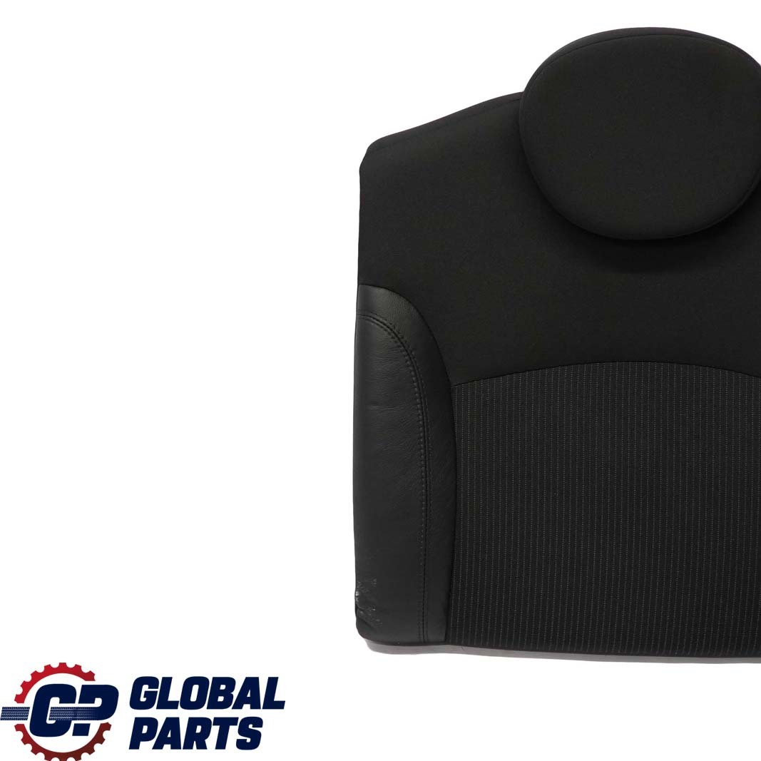 Mini Cooper One R56 LCI Rear Left N/S Seat Backrest Cloth / Leather  Black