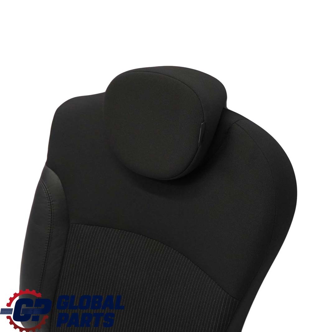 Mini Cooper One R56 LCI Rear Left N/S Seat Backrest Cloth / Leather  Black