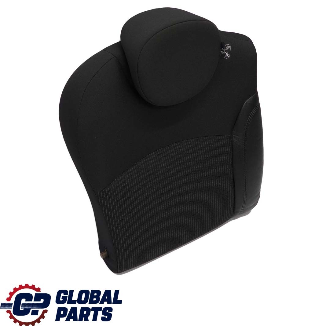 Mini Cooper One R56 LCI Rear Right O/S Seat Backrest Cloth / Leather  Black