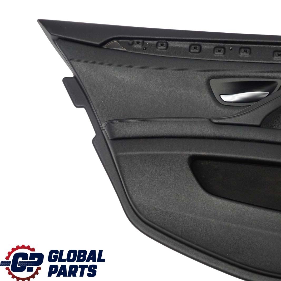 BMW 5 F10 F11 Rear Left N/S Door Card Lining Trim Panel Black Leather