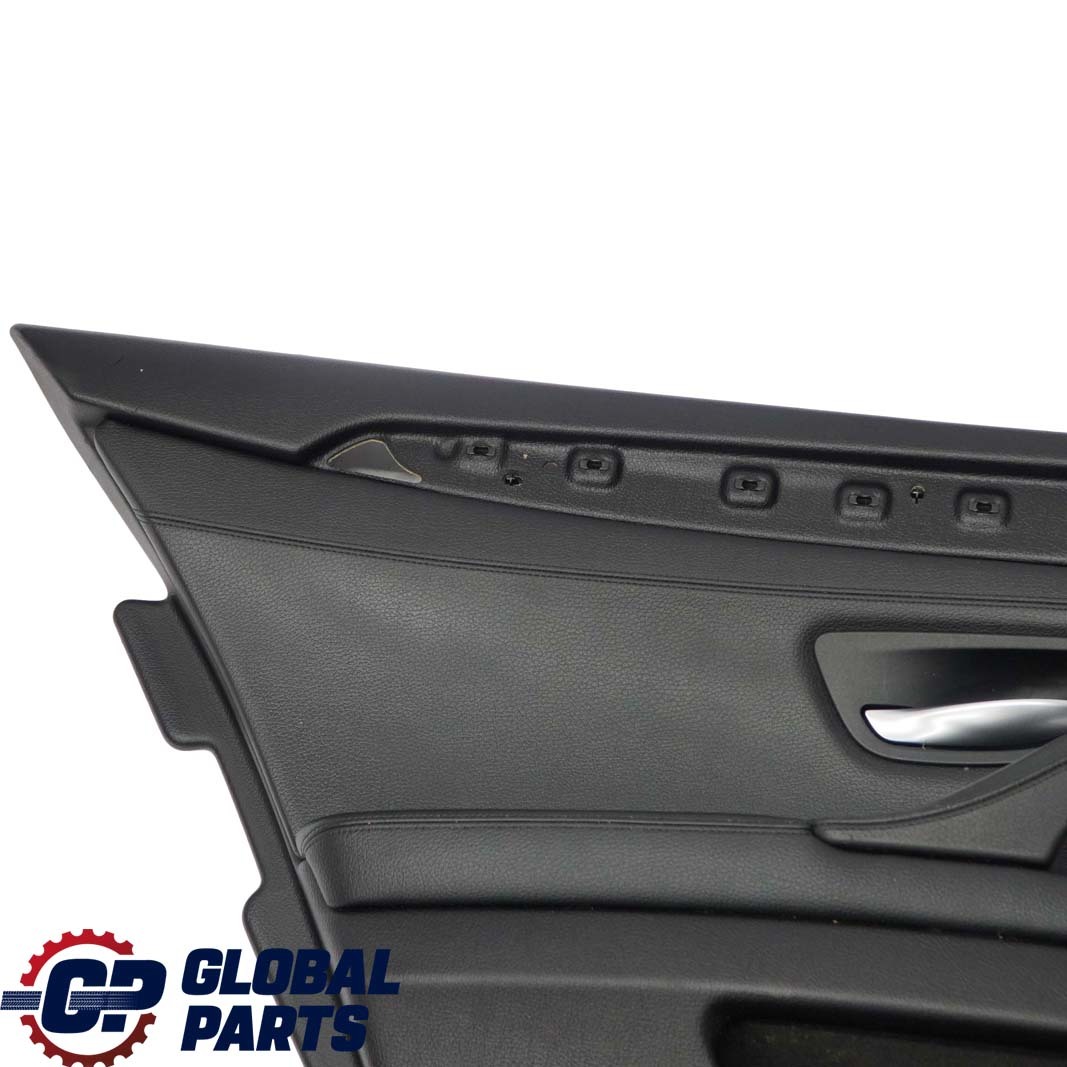 BMW 5 F10 F11 Rear Left N/S Door Card Lining Trim Panel Black Leather