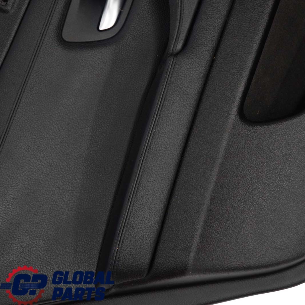 BMW 5 F10 F11 Rear Left N/S Door Card Lining Trim Panel Black Leather