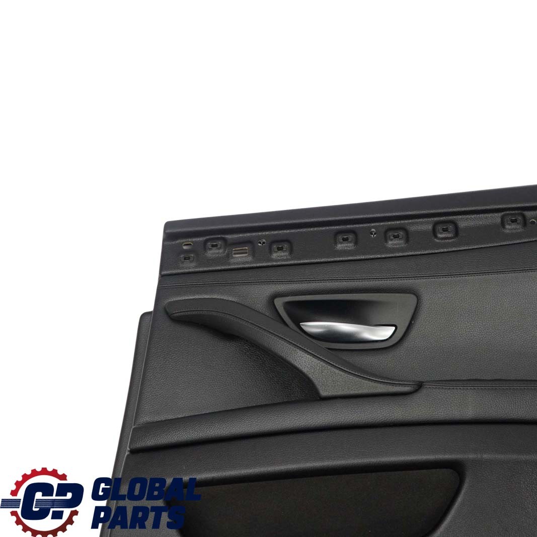 BMW 5 F10 F11 Rear Right O/S Door Card Lining Trim Panel Black Leather