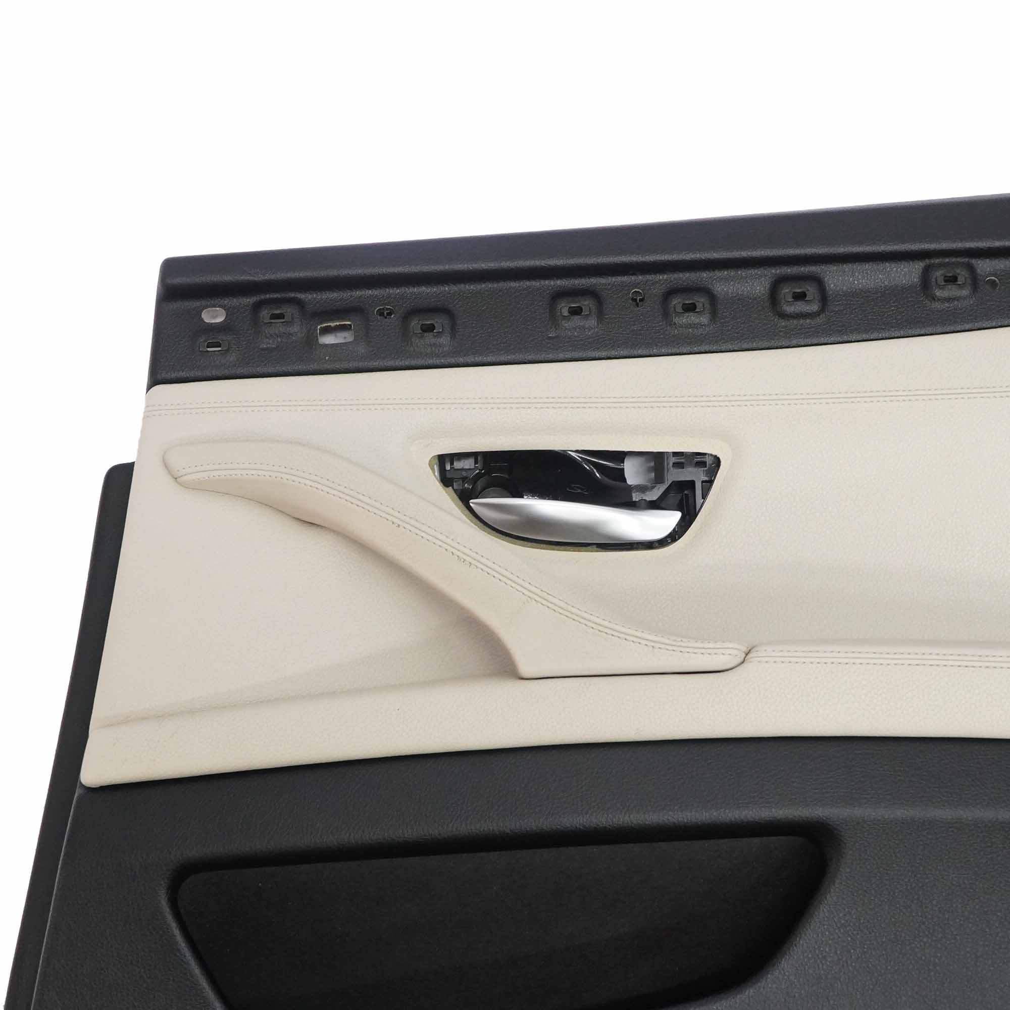 BMW F10 F11 Door Card Rear Right O/S Lining Panel Leather Oyster 7273286