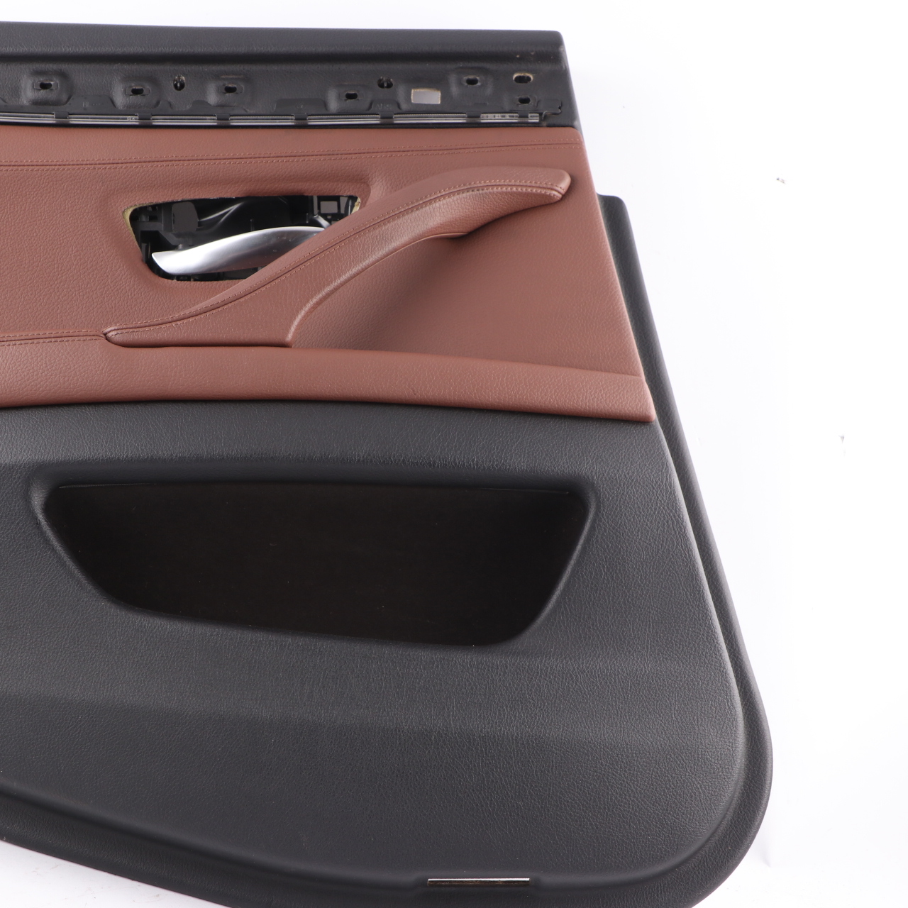 BMW F10 F11 Door Card Rear Left N/S Lining Panel Leather Cinnamon Brown