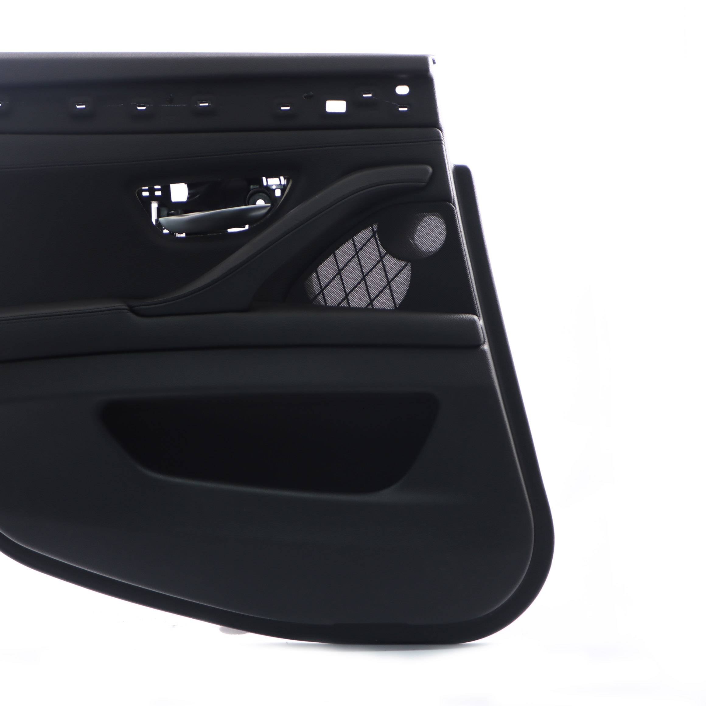 BMW F10 F11 Door Card Rear Left N/S Lining Panel HiFi Leather Black 7273303