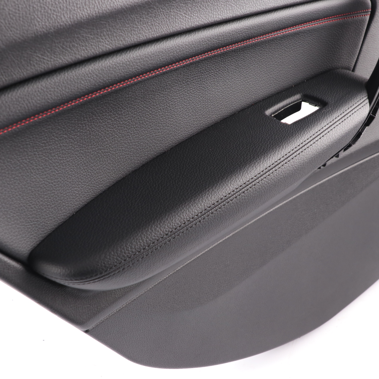 BMW F20 Door Card Rear Left N/S Lining Leather Dakota Black Red