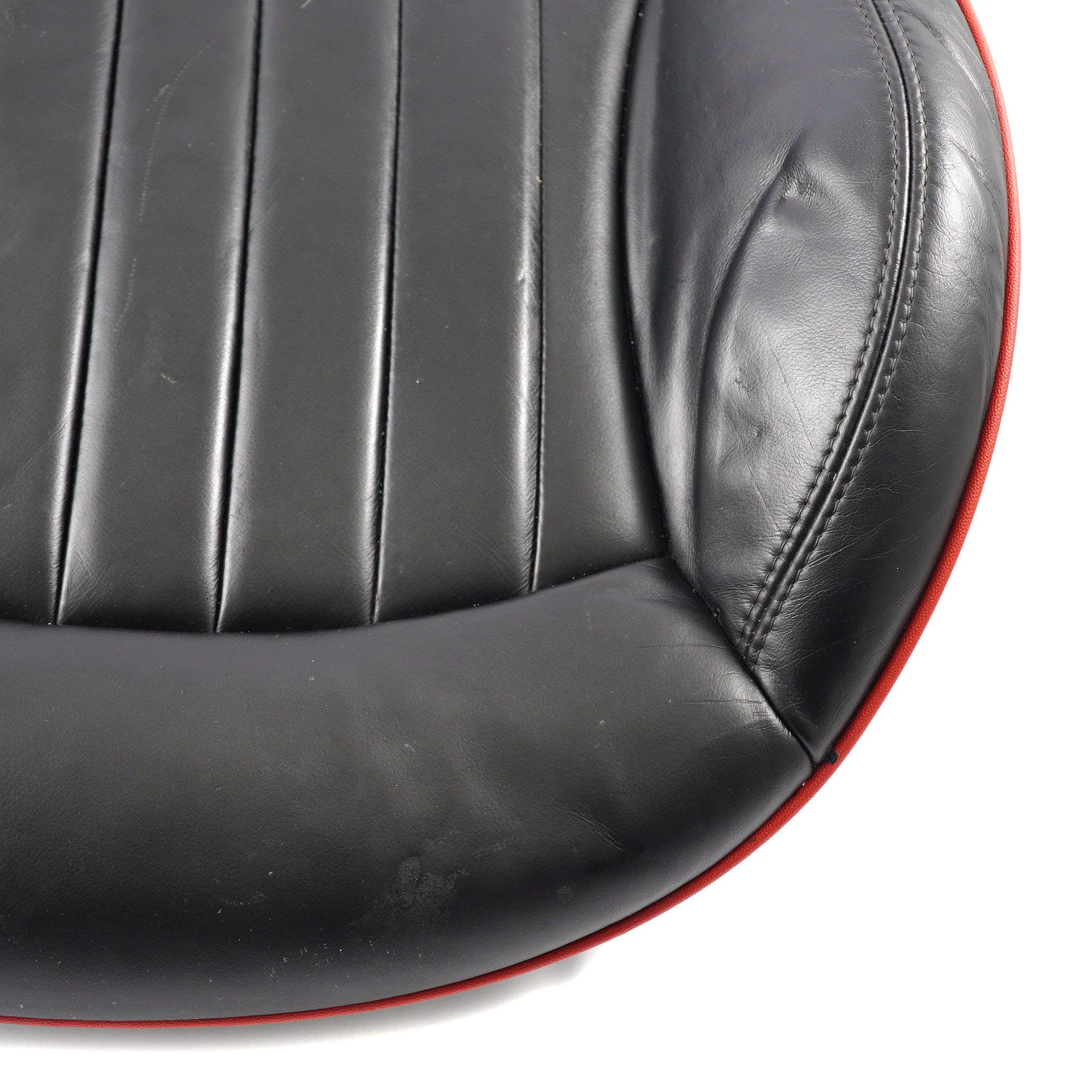 Seat Cover Heated Mini R56 R57 Front Right O/S JCW GP2 Sport Leather Black Red