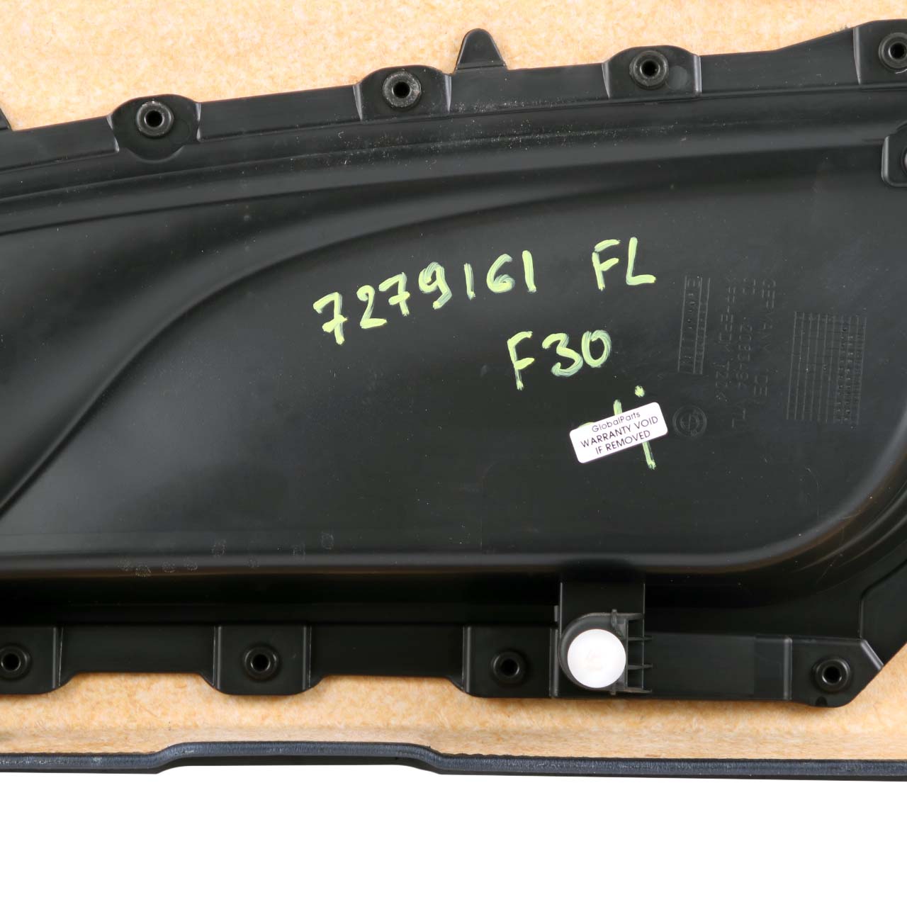 BMW F30 F31 Door Card Front Left N/S Lining Panel Black Leather Dakota