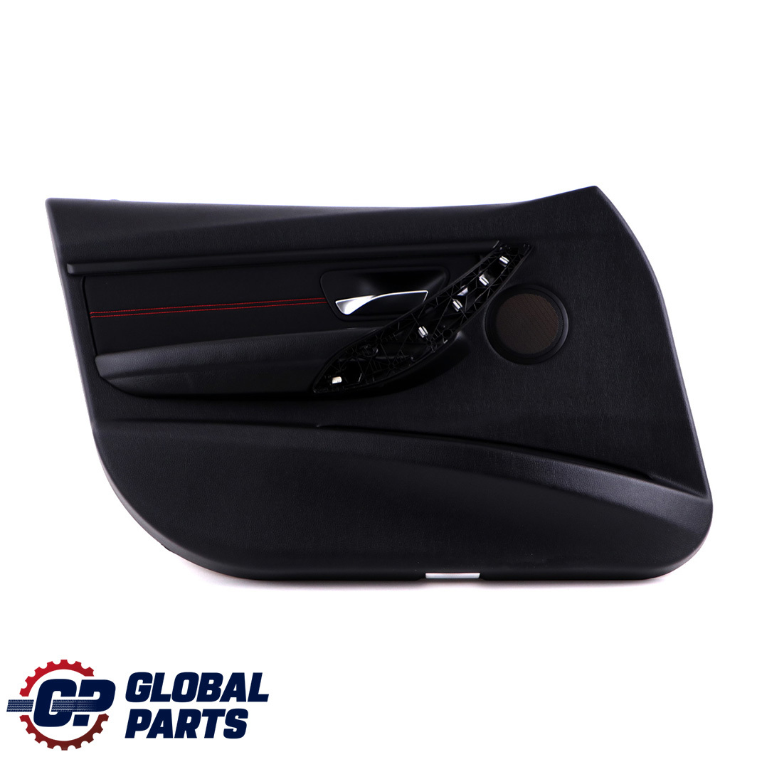 BMW 3 F30 F31 Front Left N/S Door Card Lining Panel Fabric Anthracite Red