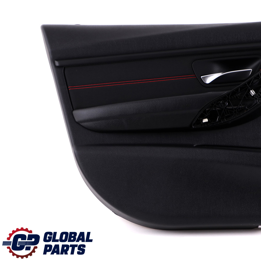 BMW 3 F30 F31 Front Left N/S Door Card Lining Panel Fabric Anthracite Red