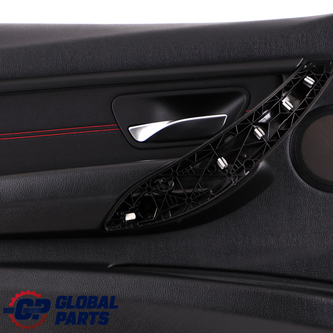 BMW 3 F30 F31 Front Left N/S Door Card Lining Panel Fabric Anthracite Red