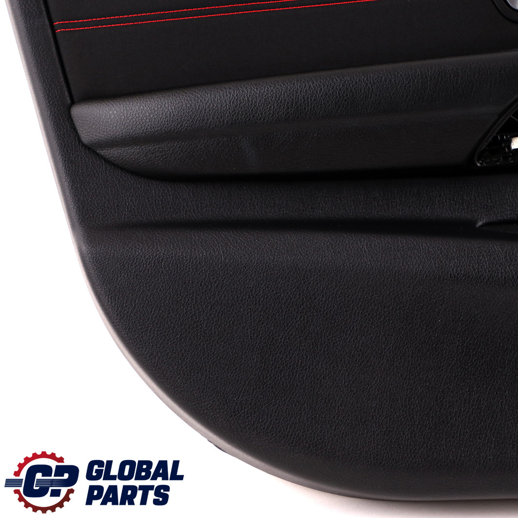 BMW 3 F30 F31 Front Left N/S Door Card Lining Panel Fabric Anthracite Red