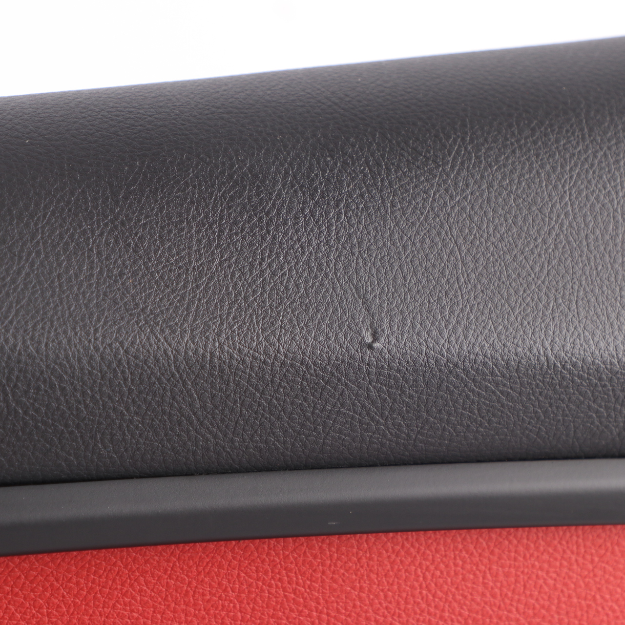 BMW F30 F31 LCI Front Right O/S Door Card Lining Panel Leather Red Black