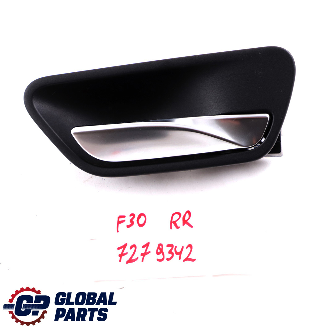 BMW 3 Series F30 F31 F80 M3 Door Handle Inside Right O/S Black 7279342