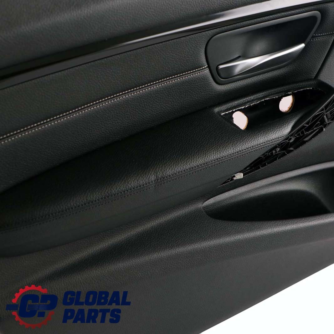 BMW 3 Series F30 F31 Front Left N/S Door Card Lining Panel Leather Black Oyster