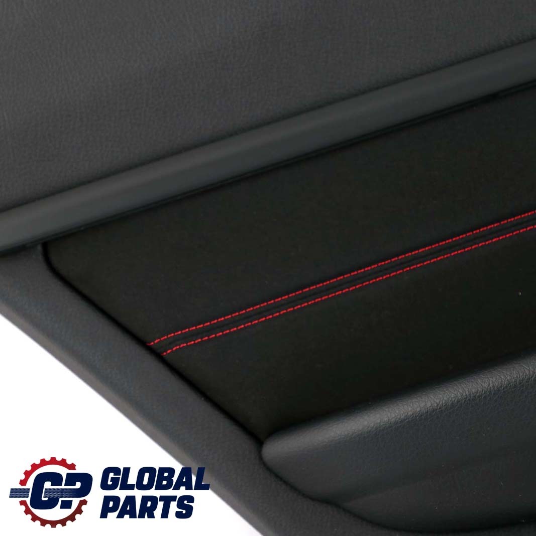 BMW F30 F31 Rear Left N/S Door Card Lining Panel Fabric Anthracite / Akzent Red