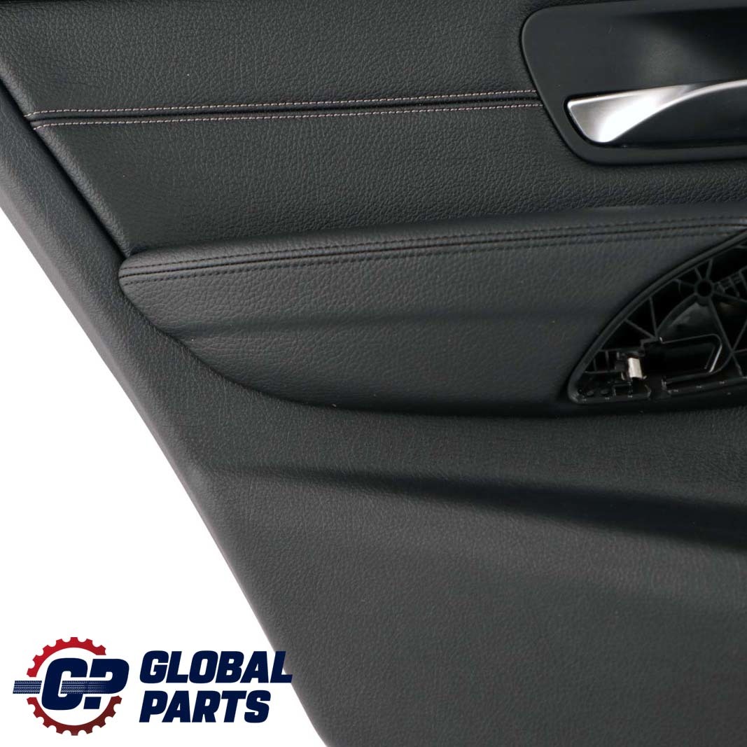 BMW 3 Series F30 F31 Rear Left N/S Door Card Lining Panel Leather Black Oyster