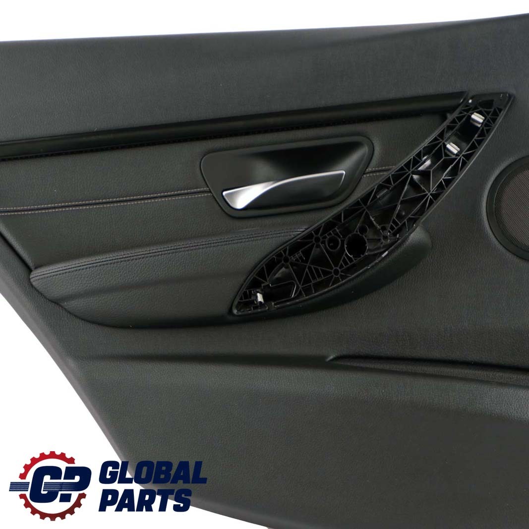 BMW 3 Series F30 F31 Rear Left N/S Door Card Lining Panel Leather Black Oyster