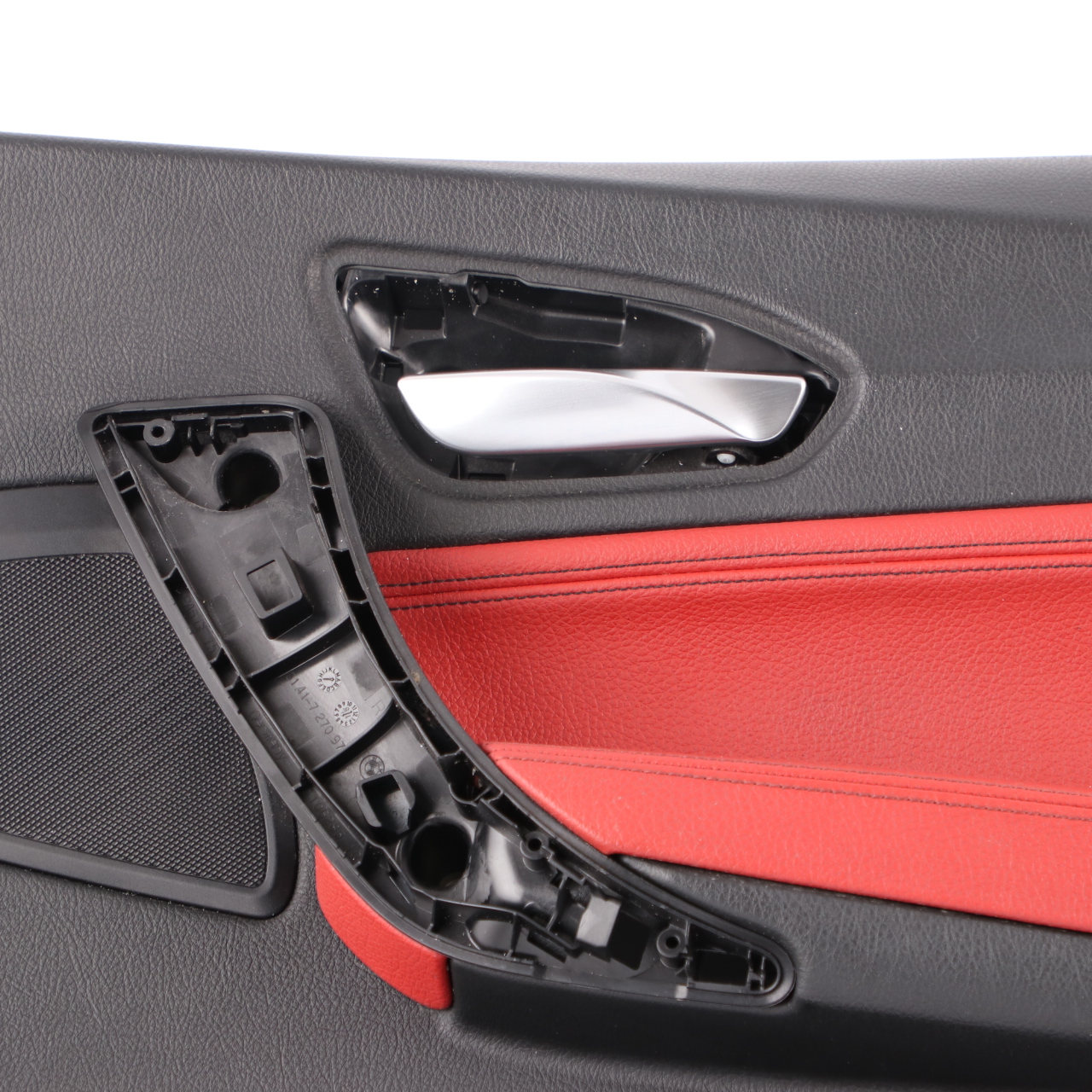 BMW F21 F22 Door Card Front Right O/S Door Lining Leather Coral Red 7285390