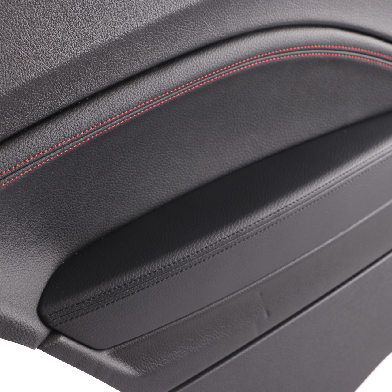 BMW F21 Lateral Trim Panel Rear Left N/S Lining Black Leather Dakota Red Thread