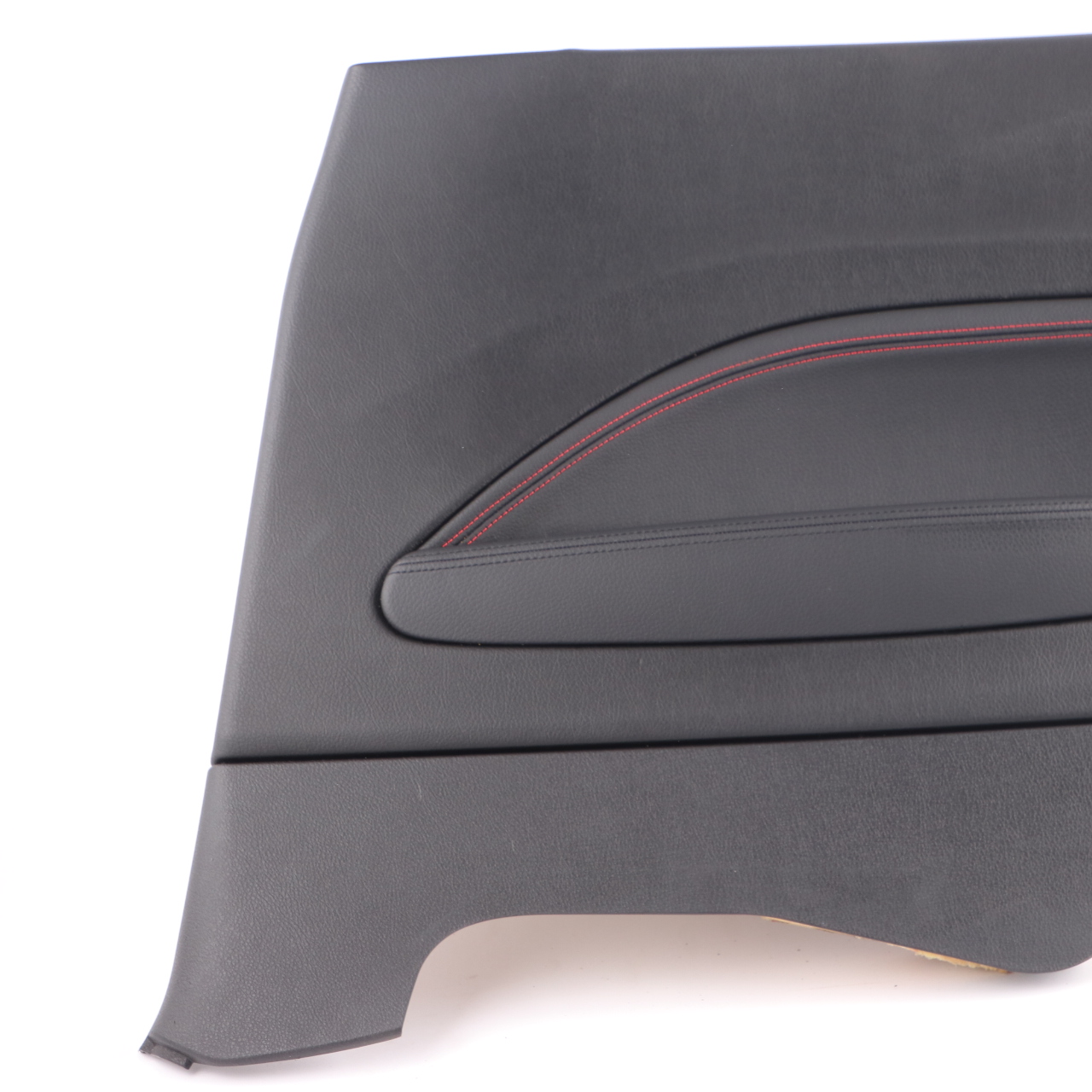 BMW F21 Lateral Trim Panel Rear Right O/S Lining Black Leather Dakota Red Thread