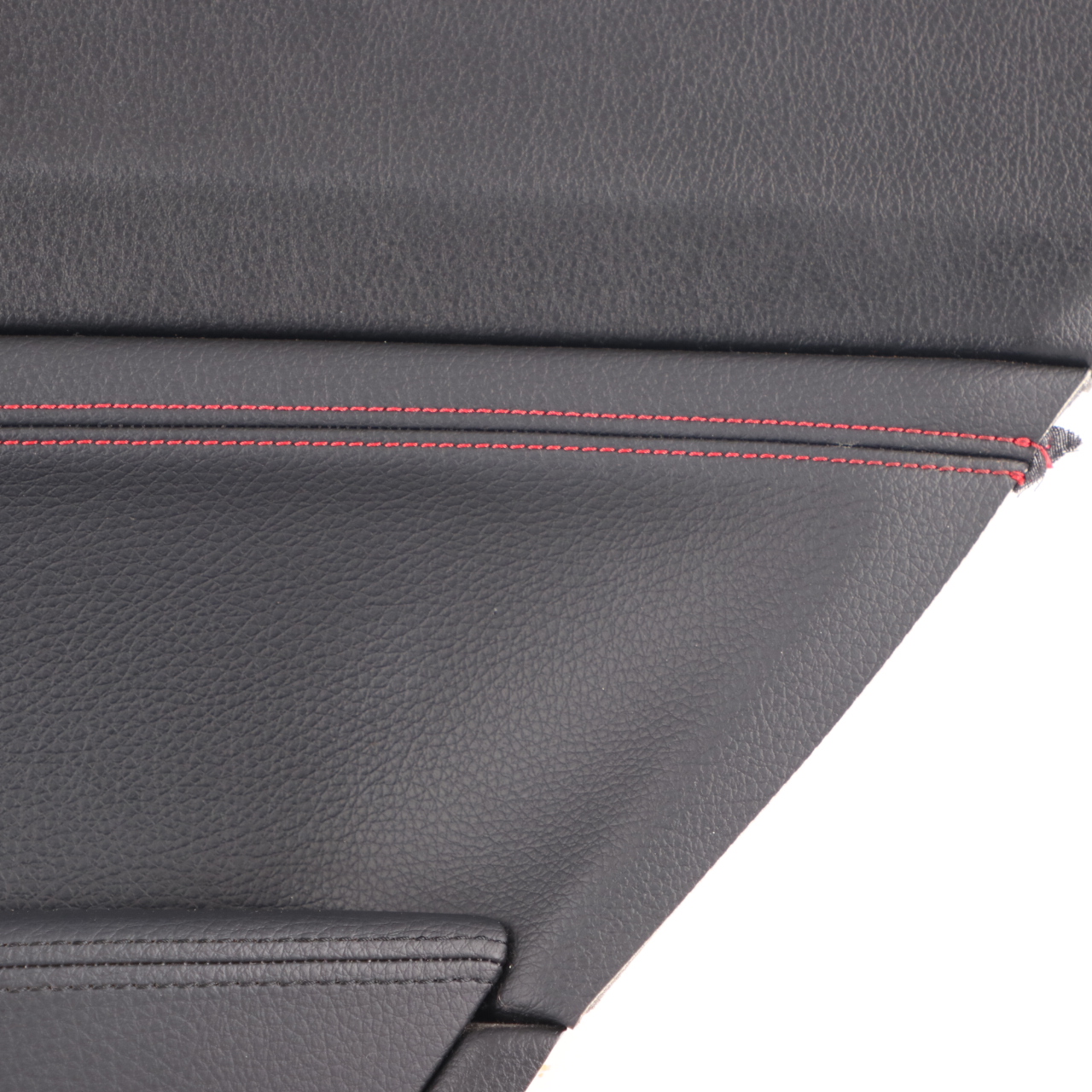 BMW F21 Lateral Trim Panel Rear Right O/S Lining Black Leather Dakota Red Thread