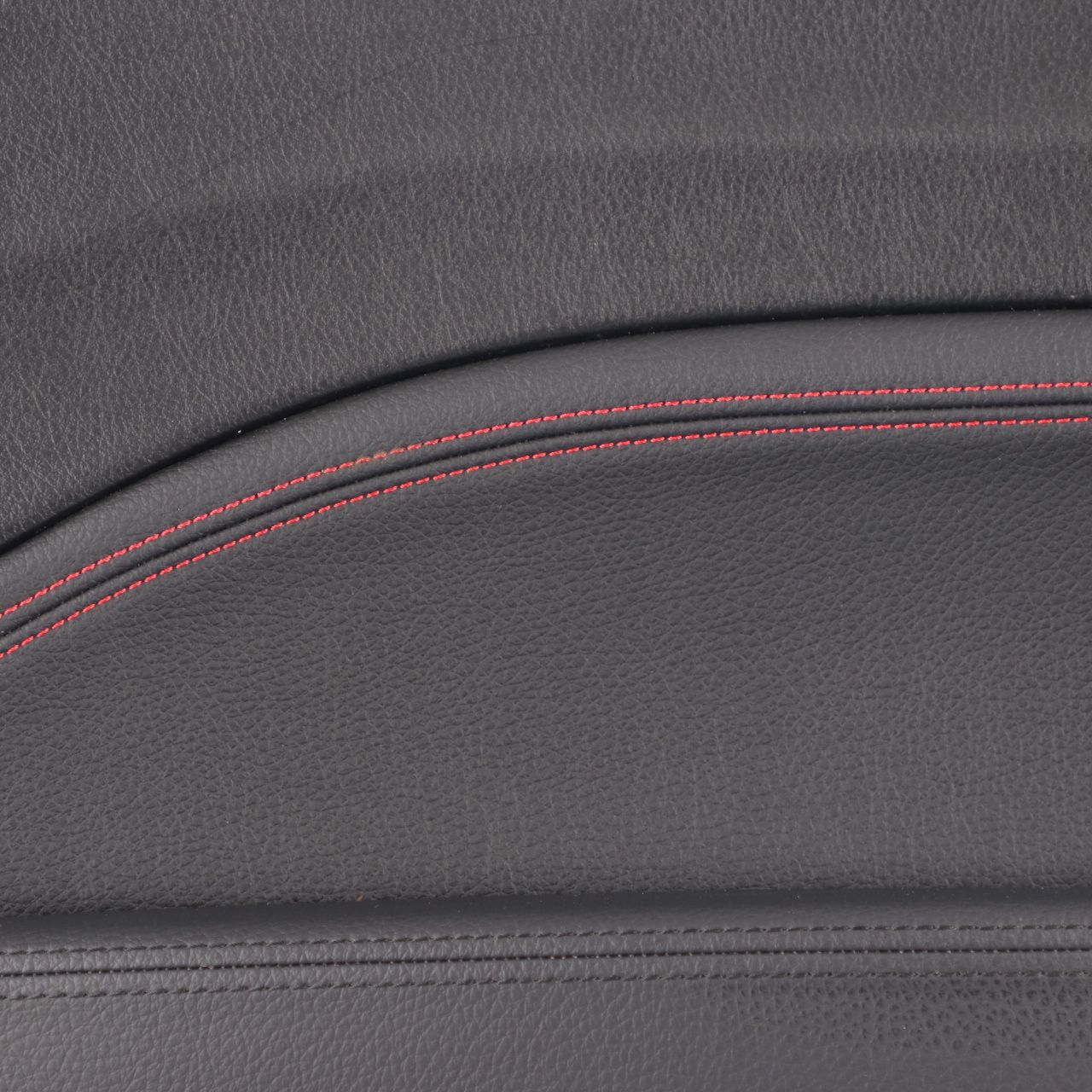 BMW F21 Lateral Trim Panel Rear Right O/S Lining Black Leather Dakota Red Thread