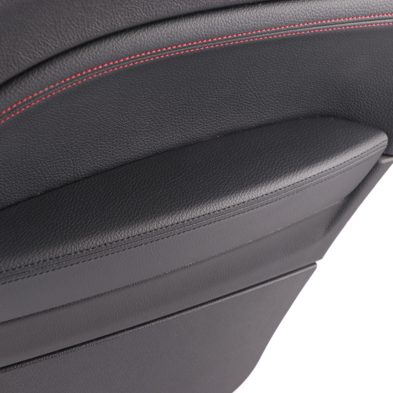 BMW F21 Lateral Trim Panel Rear Right O/S Lining Black Leather Dakota Red Thread