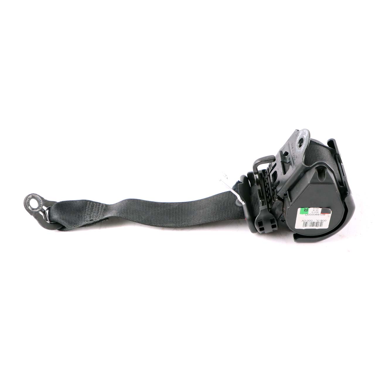 BMW 4 Series F33 F83 M4 Rear Right O/S Seat Upper Belt Seatbelt Black 7293057