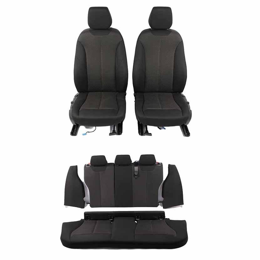 Cloth Seats BMW F20 LCI Front Rear Seat Set Fabric Move Antracite Door Cards